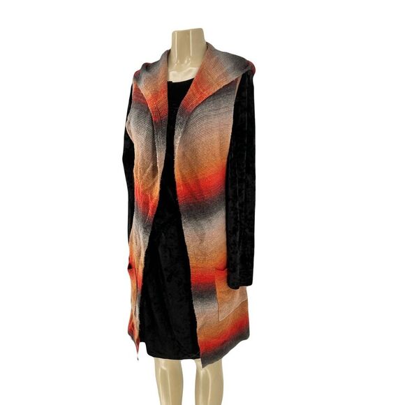 ii sisters Boho Ombré Hooded Cardigan Size S/M - Picture 8 of 8
